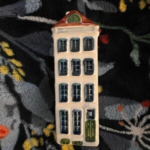 Amsterdam H93 Canal House Empty 4.5” Height Hand Painted Holland Herengracht